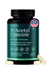 Etta Vita N-Acetyl Cysteine Liver Detox Cleanse - N.A.C 600mg 60 Veg Capsul Quercetin,Milk Thistle,Molybdenum Selenium.