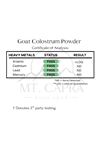 Mt. Capra, Goat Colostrum Powder, 6 oz (174gr 60 Servis) 
