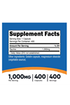 Nutricost, Taurine, 1,000 mg , 400 Capsules.