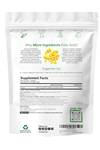 Micro Ingredients Folic Acid 1,000 mcg, 500 Coconut Oil Softgels.