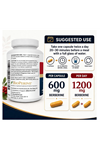 Dr. Berg Berberine 5-in-1 Formula, 60 Capsules – 1200 mg.Made ın Usa.