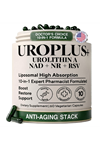 Plus+Ultra  Liposomal Urolithin A Complex, 1250mg with NAD+ NR, Resveratrol 60 Veg Capsul.